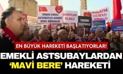 Emekli astsubaylar MAVİ BERE hareketi başlatıyor