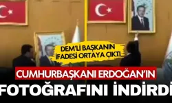 Cumhurbaşkanı Erdoğan’ın fotoğrafını indiren DEM'li başkan ifade verdi: "Muz Cumhuriyetinde mi yaşıyorsunuz?"