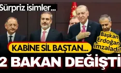 Kabinede gece yarısı değişiklik! 2 bakanlıkta farklı isim