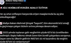 Ankara Tabip Odası’ndan vergide adalet çağrısı  