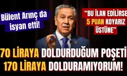 Bülent Arınç da fahiş fiyatlara isyan etti: 170 liraya poşeti dolduramıyorum