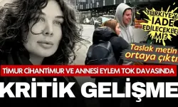 Timur Cihantimur ve Annesi Eylem Tok'un Türkiye’ye İadesi Davasında Kritik Gelişme