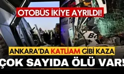 Ankara'da feci kaza! Otobüs köprüye ok gibi saplandı: Çok sayıda ölü ve yaralı var