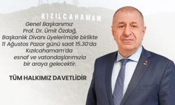 Ümit Özdağ Kızılcahamam’da vatandaşlarla buluşacak