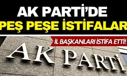 AK Parti’de peş peşe istifalar! Çanakkale ve Ağrı il başkanları görevlerini bıraktı!