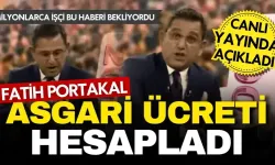 Milyonlarca işçi bu haberi bekliyordu: Gazeteci Fatih Portakal asgari ücret zammını canlı yayında açıkladı