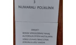 Vergimle maaş alıyorsun diyen hastalara doktorun ilginç yanıtı: Vergi levhası istiyorum!