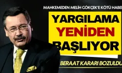 Melih Gökçek’in beraat kararı bozuldu: Yargılama yeniden başlıyor!