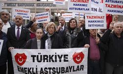 Ankara’da emekli astsubaylardan "tazminat" eylemi