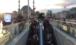 Taksim Metrosu’nda yürüyen merdiven sorunu