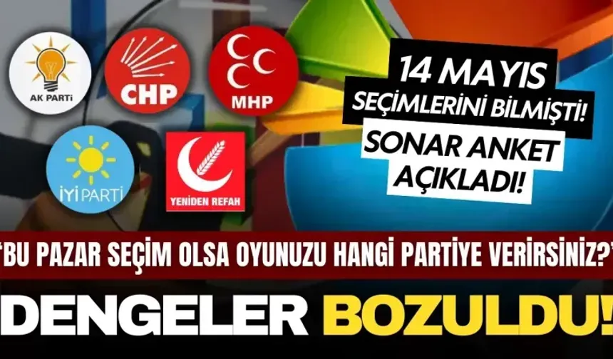 14 Mayıs seçimlerini bilmişti: Sonar anket şirketi sonuçları açıklandı...