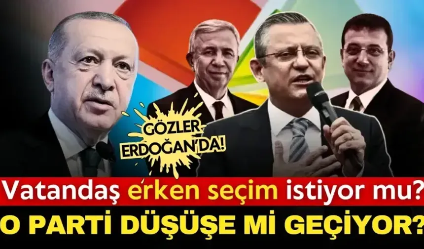 Erken seçim kapıda mı? AK Parti düşüşe mi geçiyor!