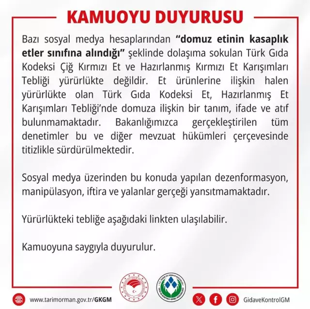 Tarim Ve Orman Bakanligi Acıklama